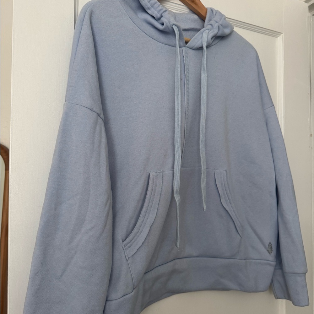 Light Blue Free People Hoodie